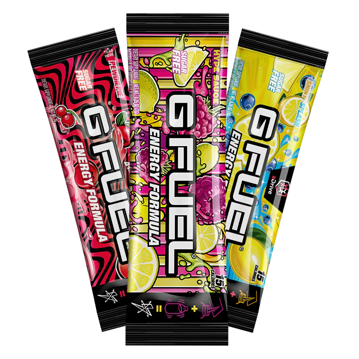 G FUEL Samples - 3 Most Popular Flavors