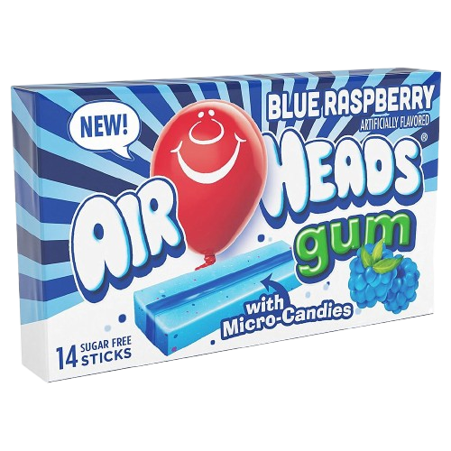 AIRHEADS® I Blue Raspberry Gum, 34 g