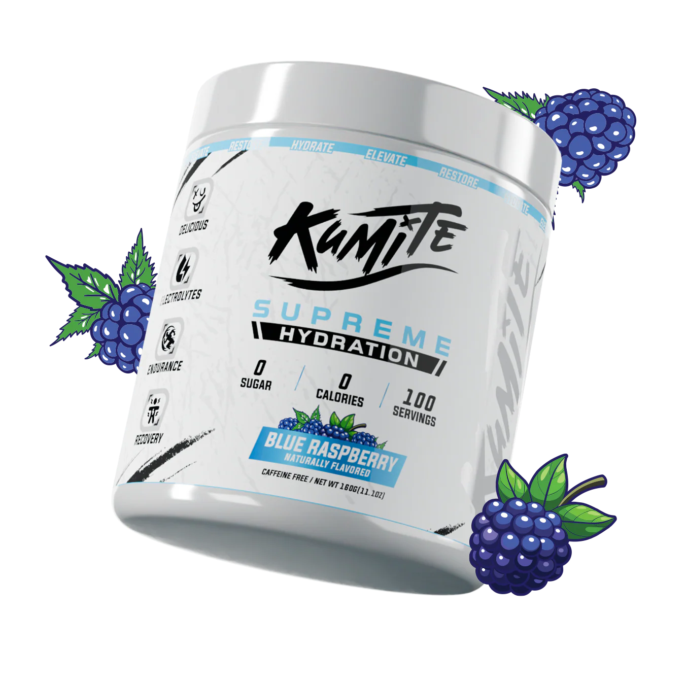 KUMITE HYDRATION I Blue Raspberry - 100 Serviri