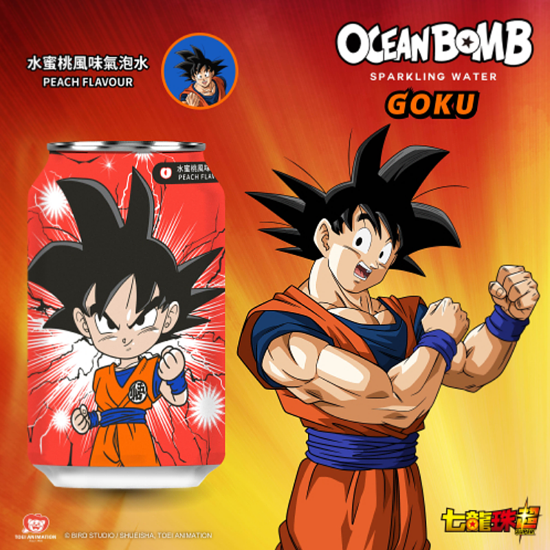OCEAN BOMB® I Peach Flavor, 330 ml