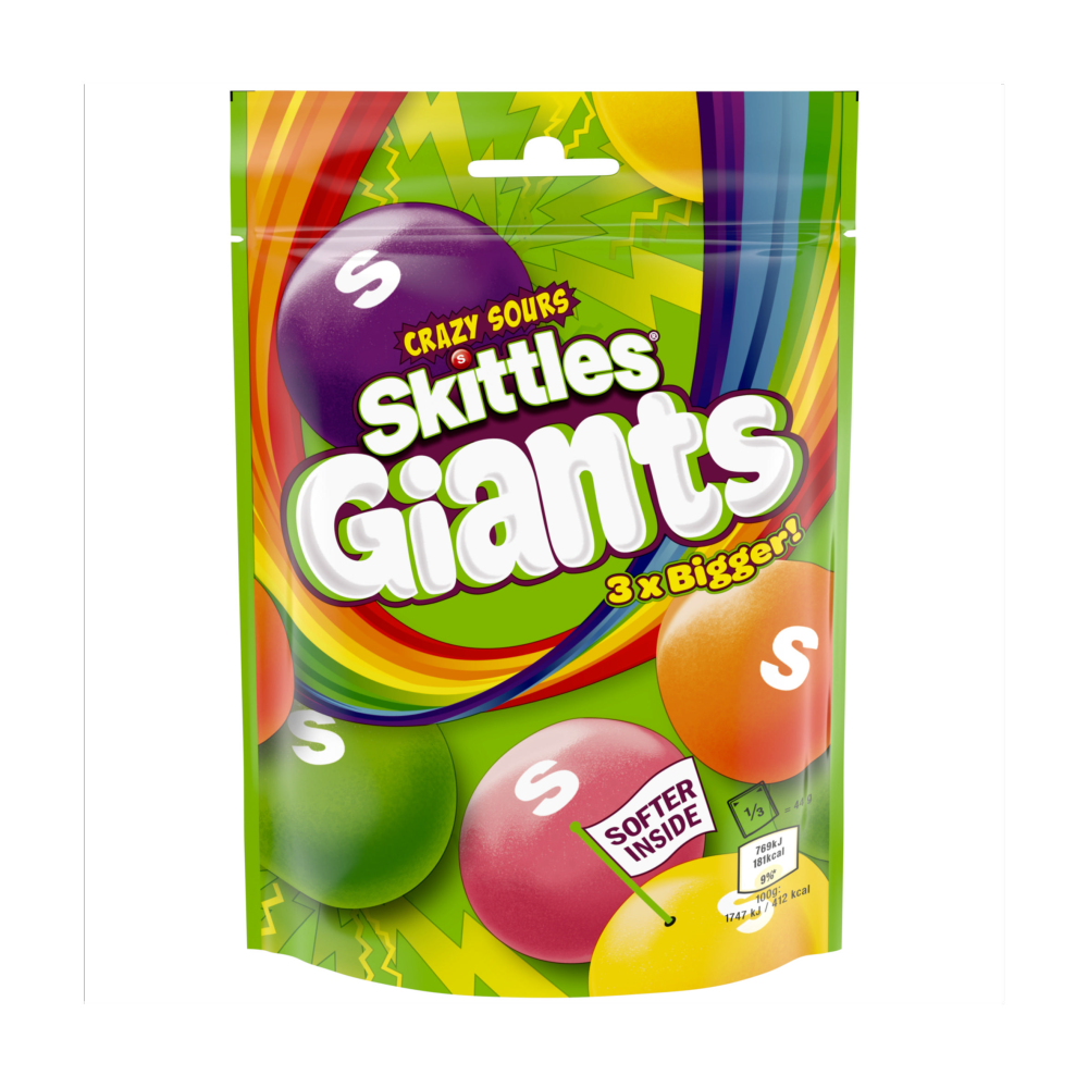 SKITTLES® I Giants Crazy Sours, 132 g
