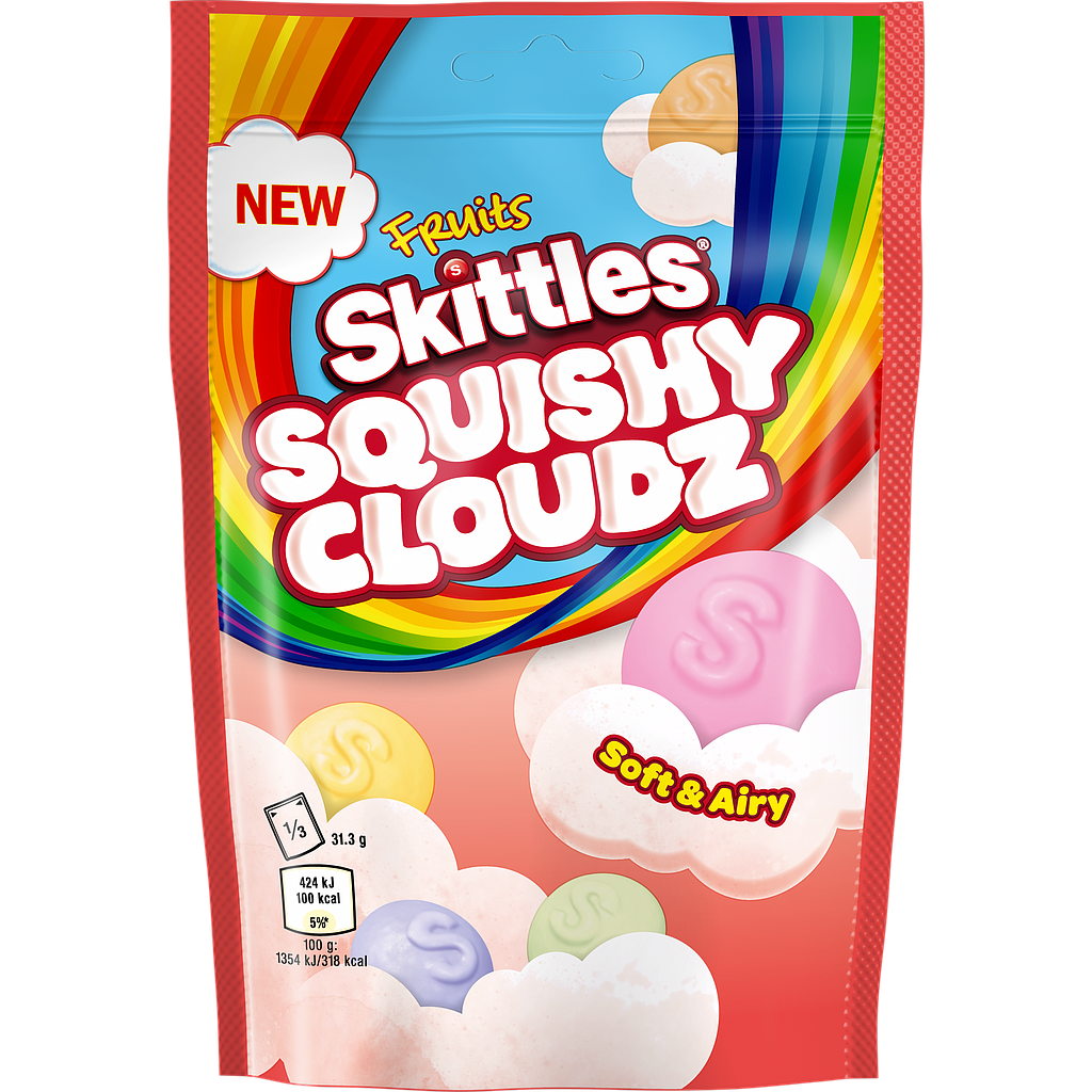 SKITTLES® I Squishy Cloudz Fruits Red, 94 g