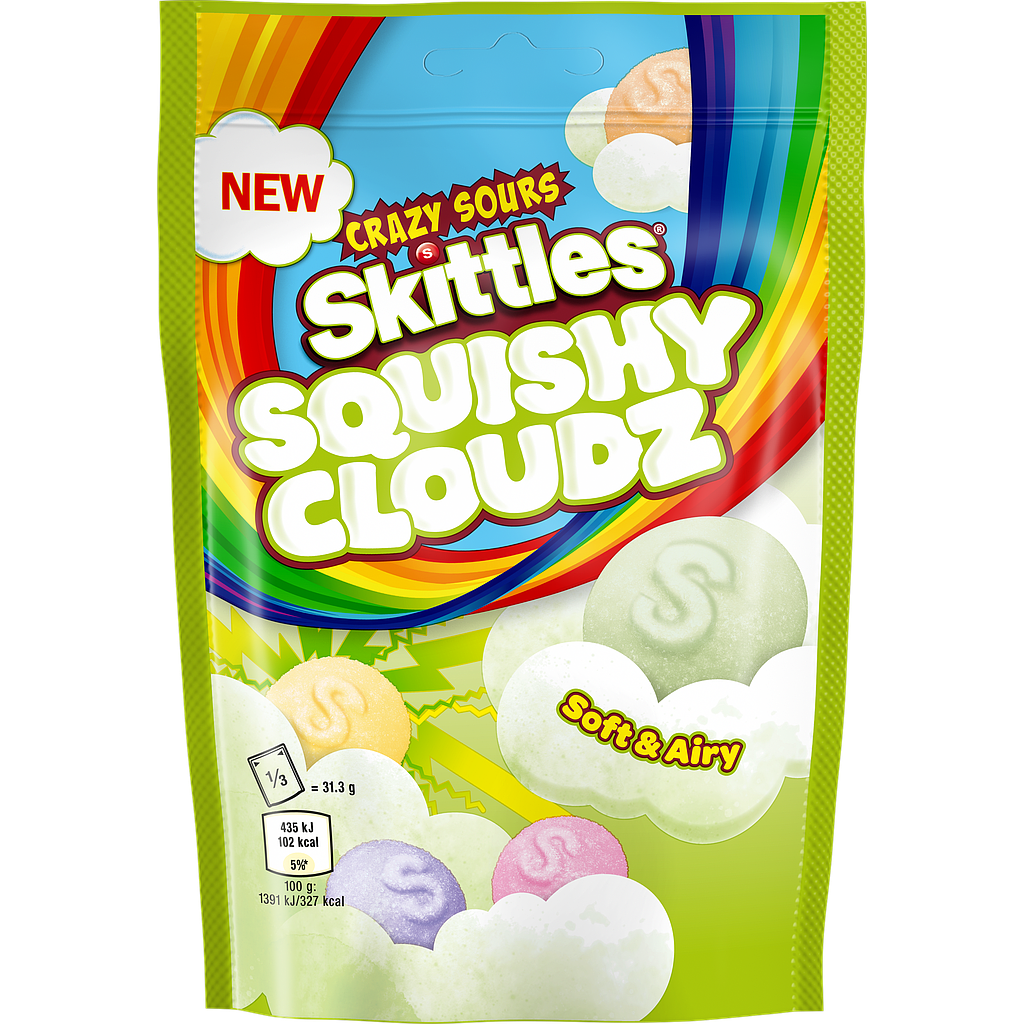 SKITTLES® I Squishy Cloudz Sour Green, 94 g