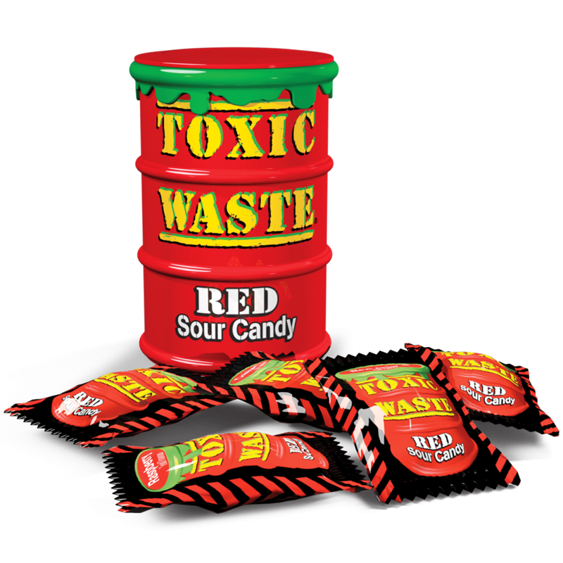 TOXIC WASTE® I Red Drum Extreme Sour Candy, 42 g