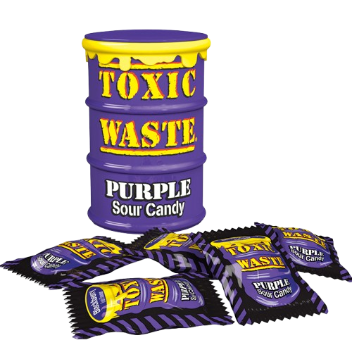 TOXIC WASTE® I Purple Drum Extreme Sour Candy, 42 g