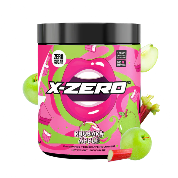 X-ZERO Rhubarb Apple - 100 Serviri