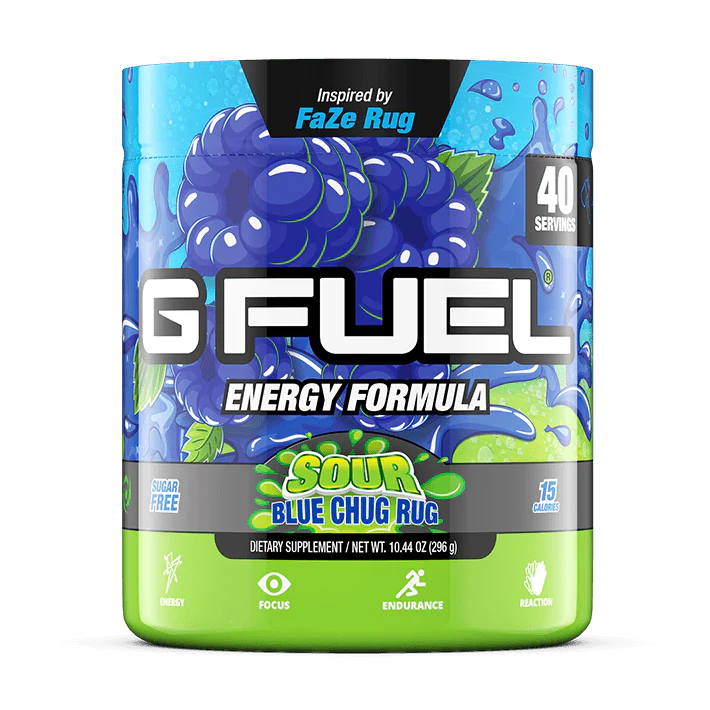 G FUEL Sour Blue Chug Rug - 40 Serviri