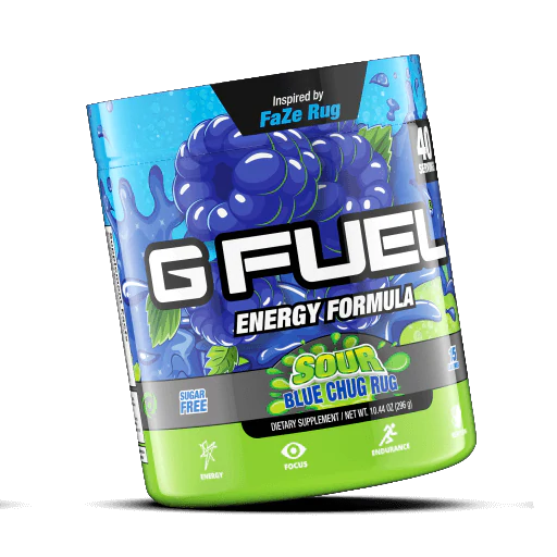 G FUEL Sour Blue Chug Rug - 40 Serviri