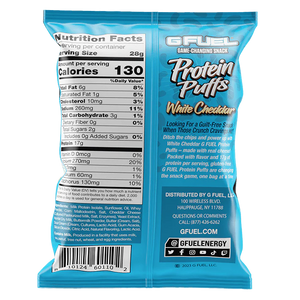 G FUEL White Cheddar Protein Puffs