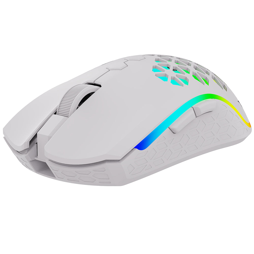 Mouse Gaming AQIRYS Polaris Wireless White