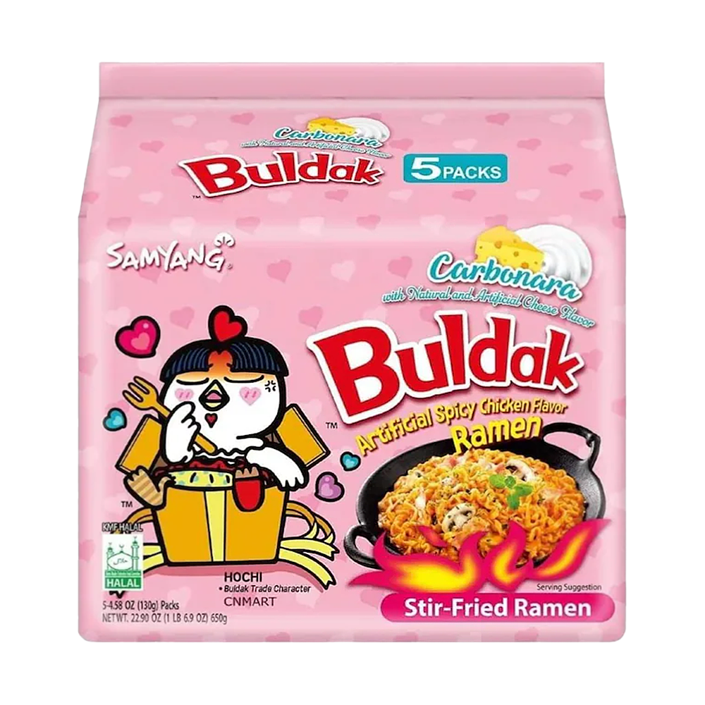 SAMYANG® I Buldak Hot Chicken Ramen Carbonara 5 PACK (5 x 140g)