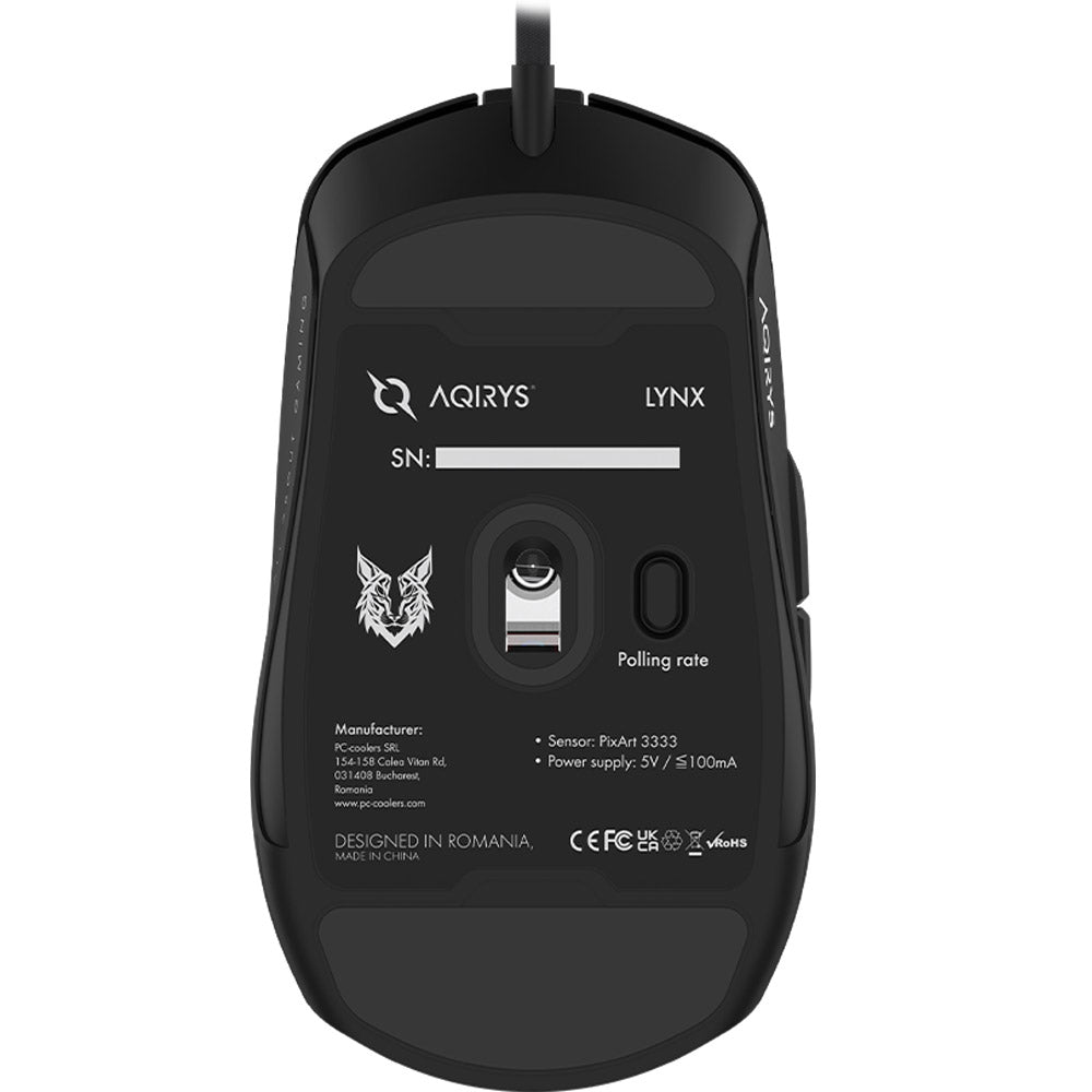 Mouse Gaming AQIRYS Lynx RGB Black