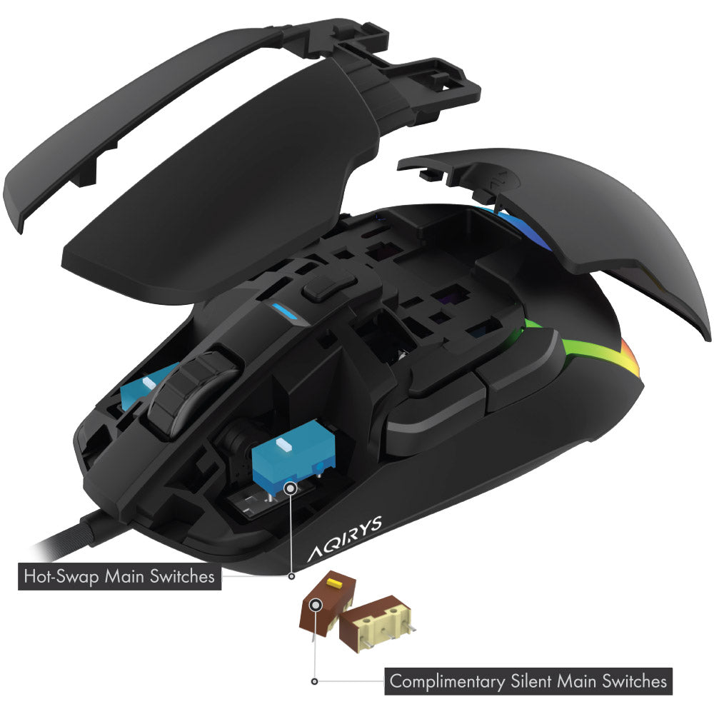 Mouse Gaming AQIRYS Lynx RGB Black