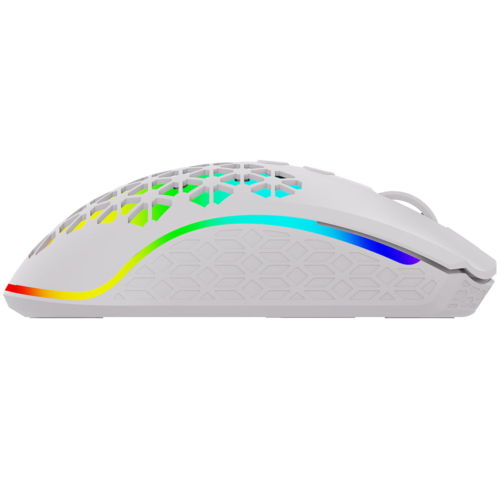 Mouse Gaming AQIRYS Polaris Wireless White